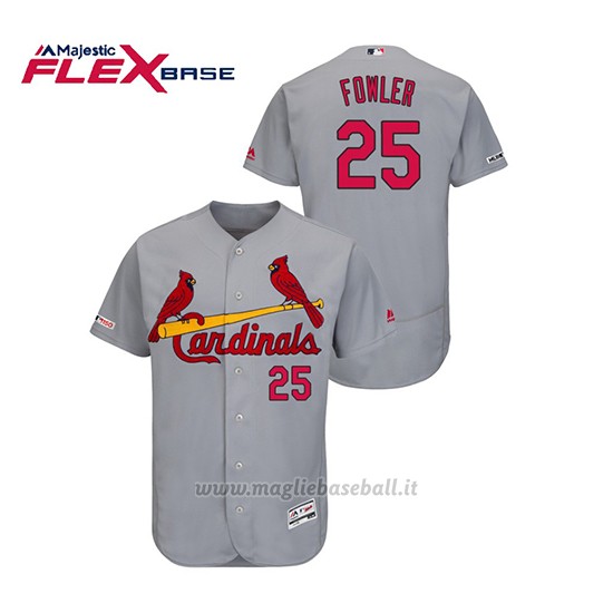 Maglia Baseball Uomo St. Louis Cardinals Dexter Fowler 150th Aniversario Patch Autentico Flex Base Grigio